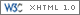 w3c valid  xhtml 1.0